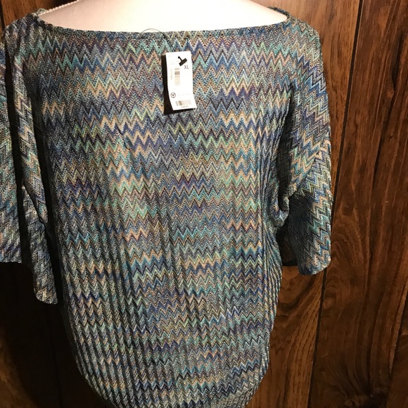 Women’s multicolored blouse top - Picture 2 of 3